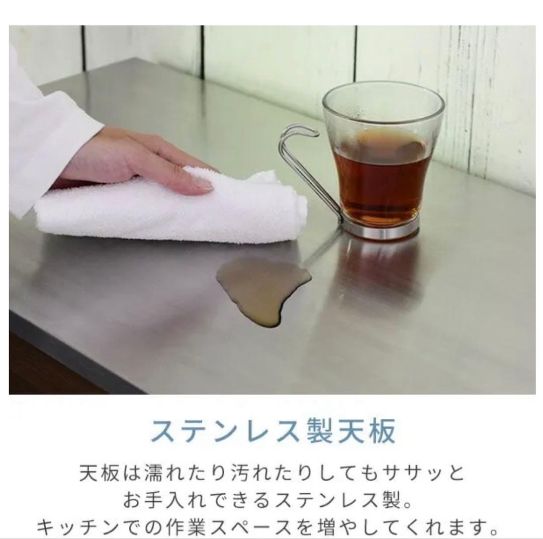 山善　ゴミストッカー　作業台　ダストボックス　引越　新生活　引き出しつき　ゴミ箱