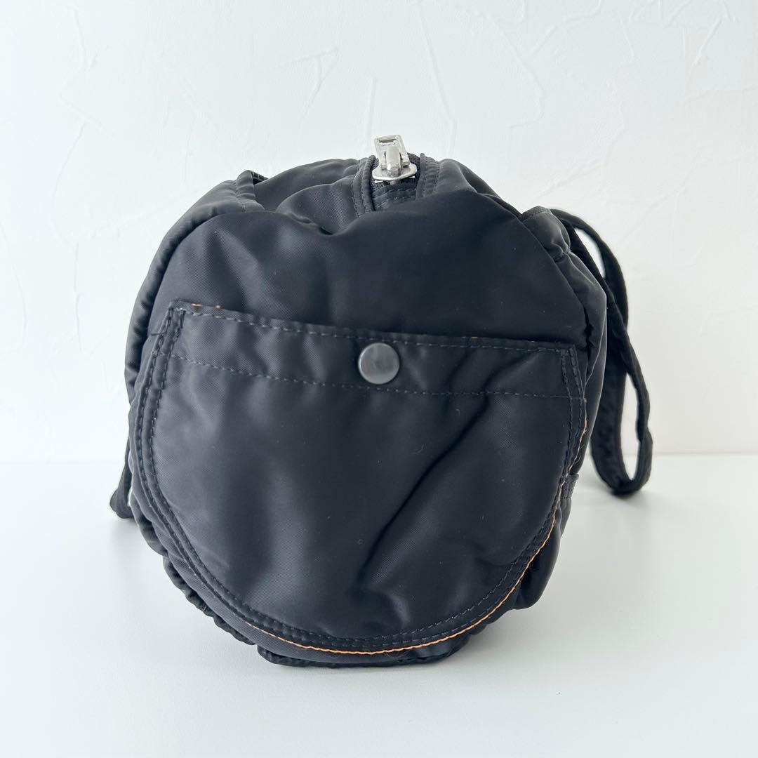 (k25)Porter タンカー ドラムバッグ ミニボストンバッグ ブラック