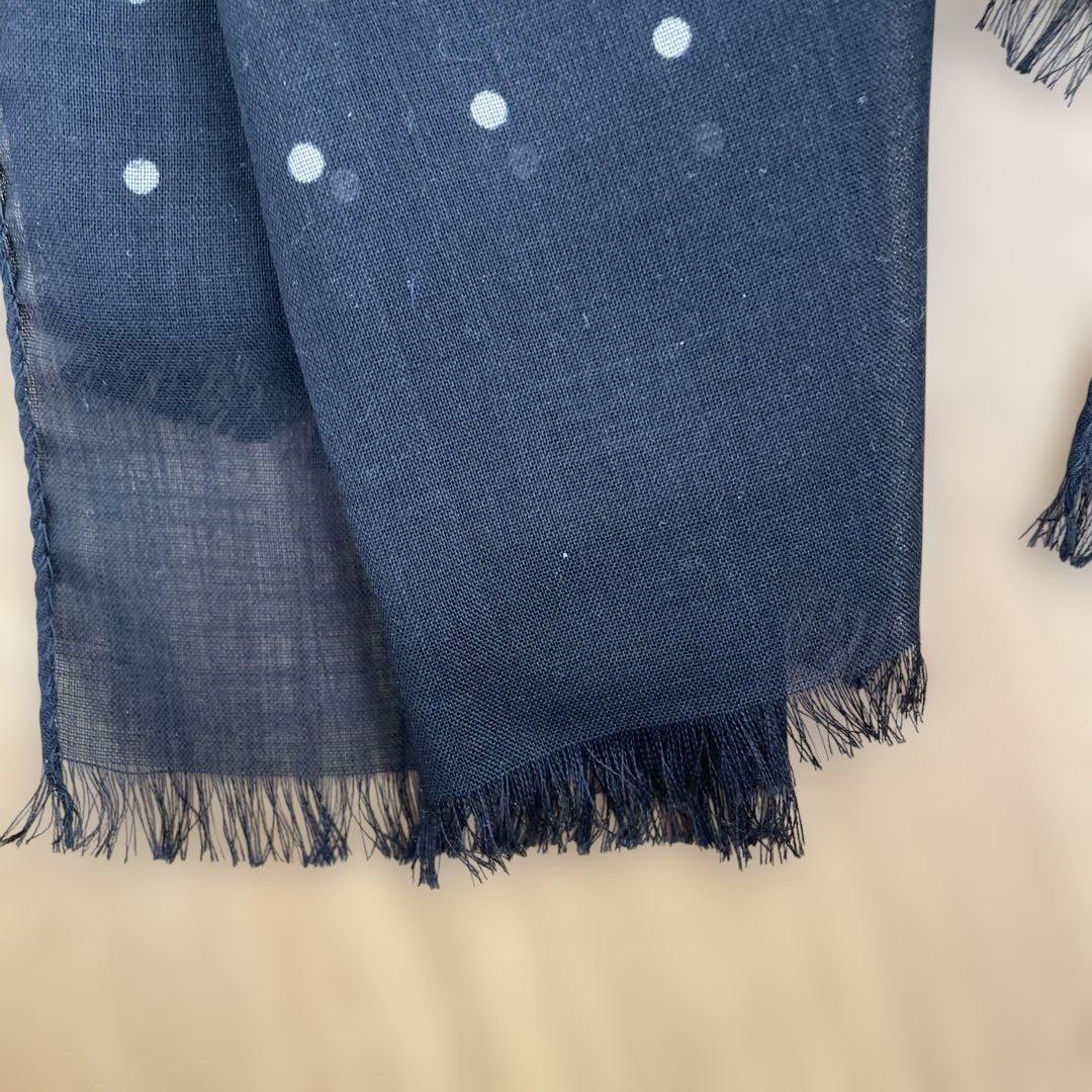 ホリデーアンドブラウンウールシルクストールビームスFブラック