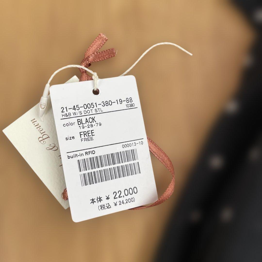 ホリデーアンドブラウンウールシルクストールビームスFブラック