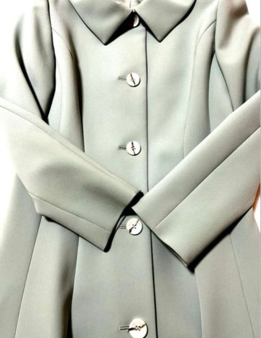 【新品美品】FOXEY ミントグリーン トレンチコート