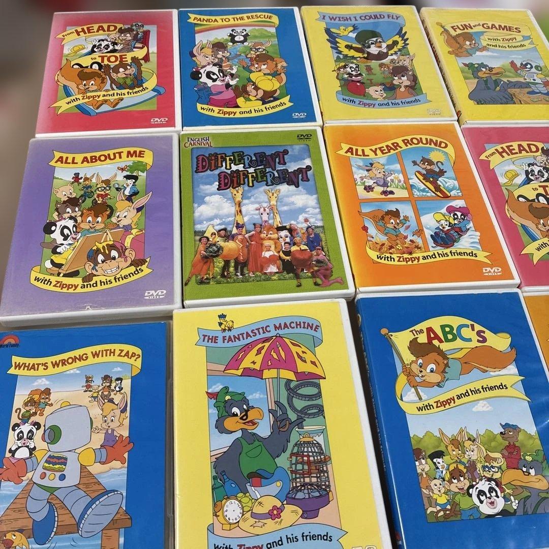 Zippy and Friends DVD １8枚 とCDrom等