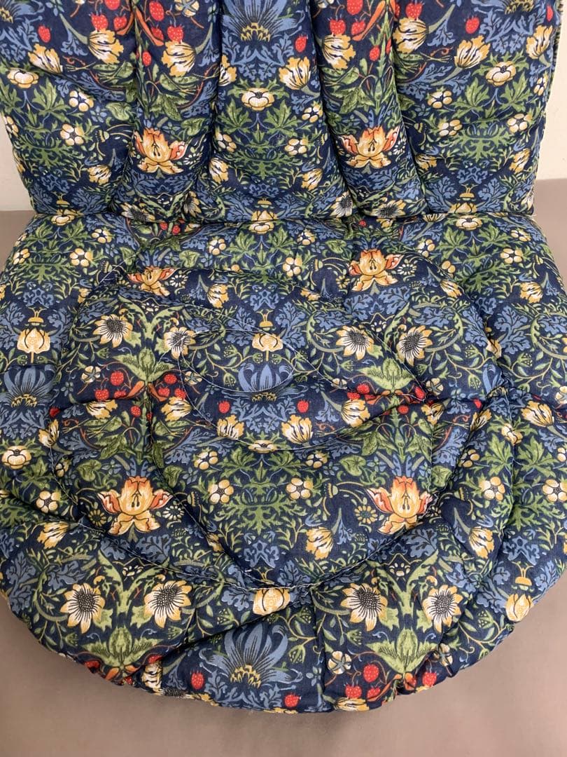 moonstar　モリス風背当て付き椅子シートクッション　4枚セット