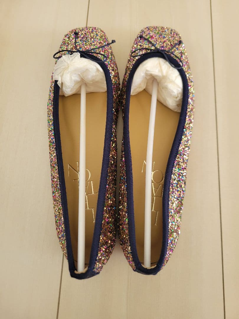 新品　LE TALON グリッター フラット パンプス 23cm