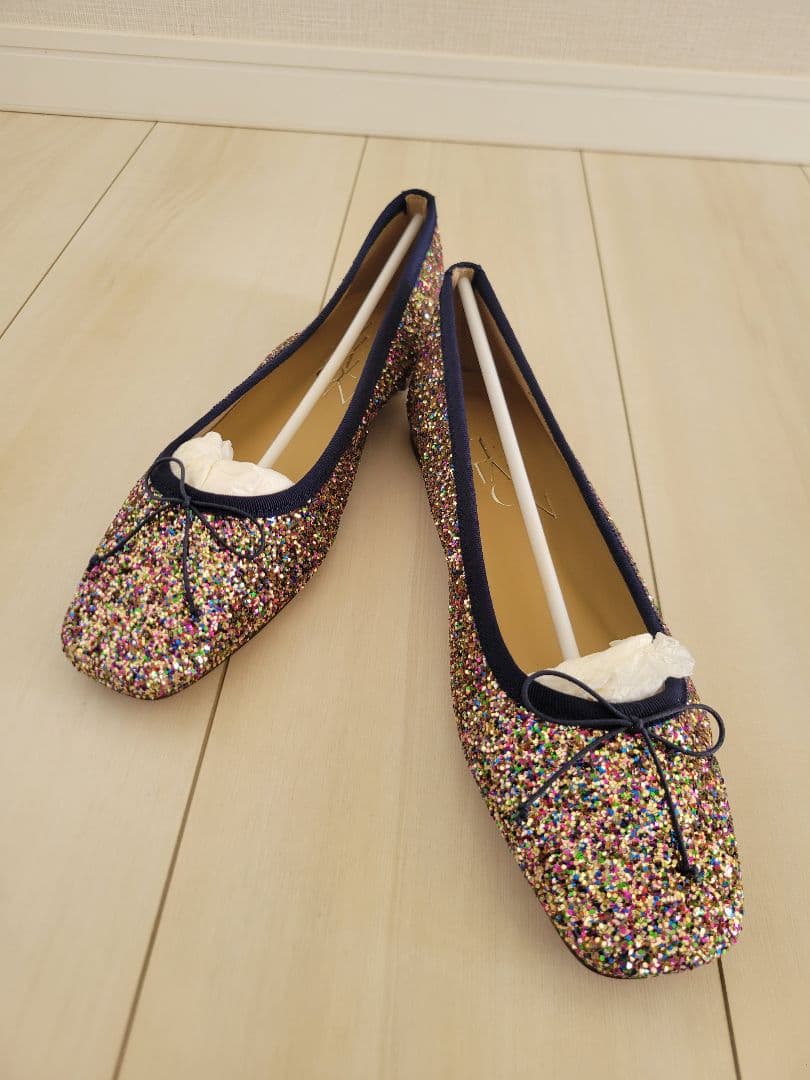 新品　LE TALON グリッター フラット パンプス 23cm