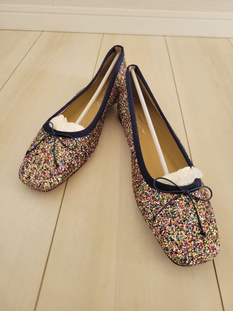 新品　LE TALON グリッター フラット パンプス 23cm