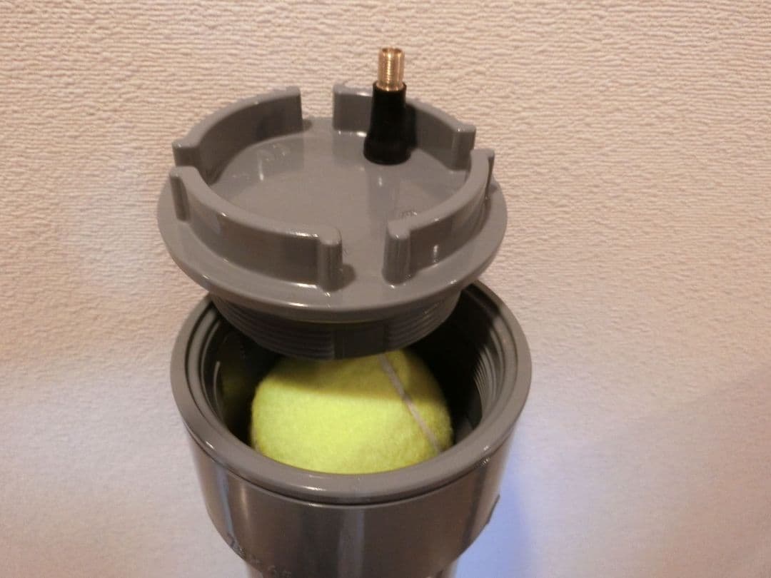 計３２球収納（２本セット）テニスボール圧力保持器 加圧容器「ボール元気君」