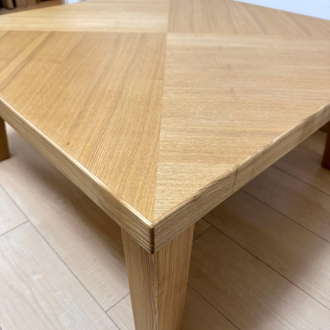 廃盤モデル 極美品✨NDstyle 野田産業 高級 木製 テーブル ローテーブル