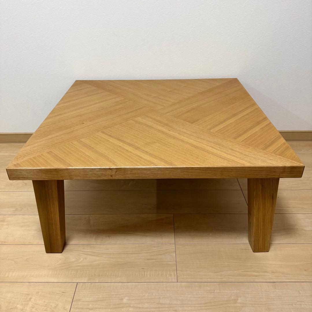 廃盤モデル 極美品✨NDstyle 野田産業 高級 木製 テーブル ローテーブル