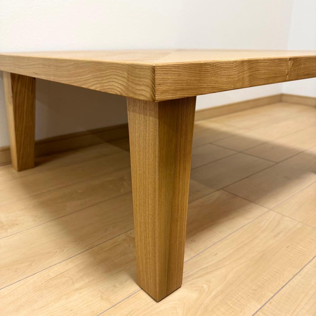 廃盤モデル 極美品✨NDstyle 野田産業 高級 木製 テーブル ローテーブル