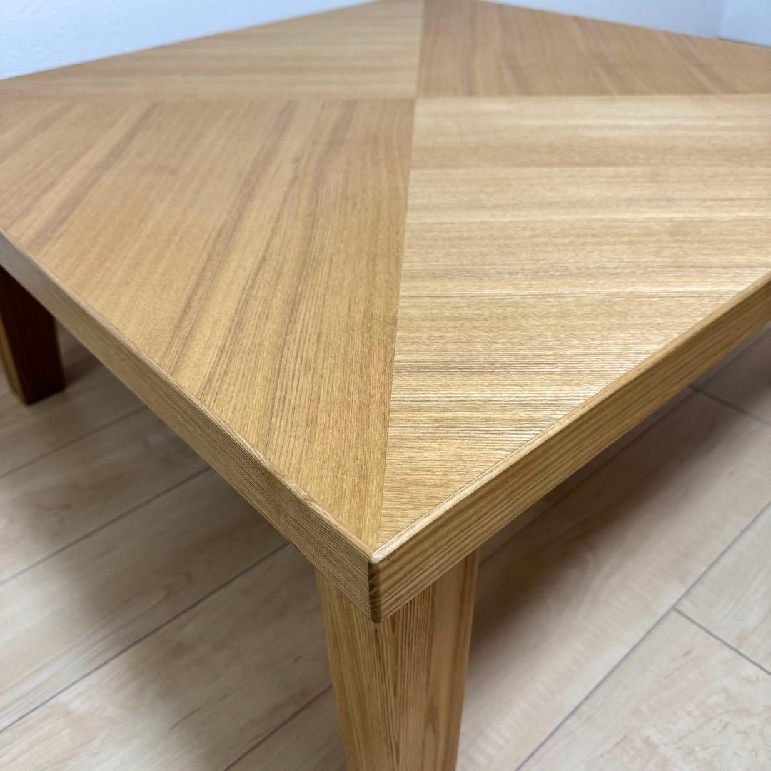 廃盤モデル 極美品✨NDstyle 野田産業 高級 木製 テーブル ローテーブル