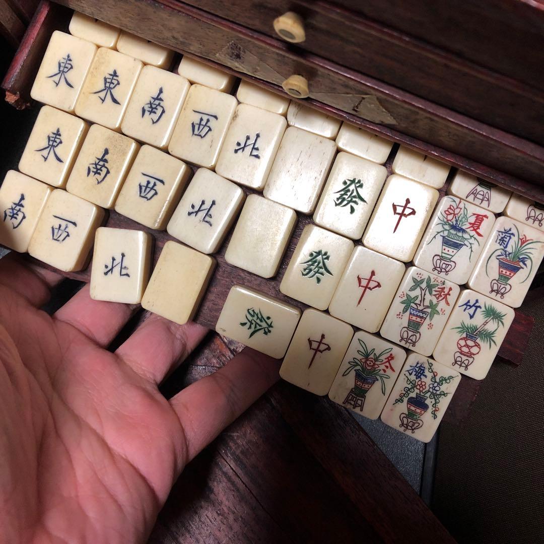 中国古玩 中国製 麻雀 ボードゲーム