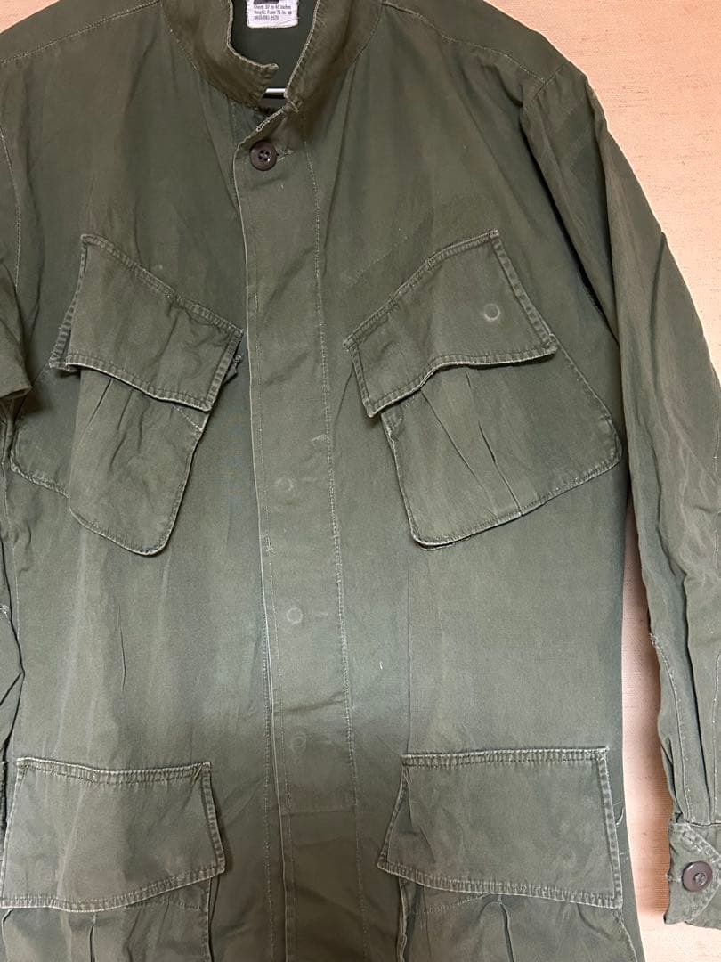 米軍放出3rdジャングルファイティンジャケット　ミディアムロング　M