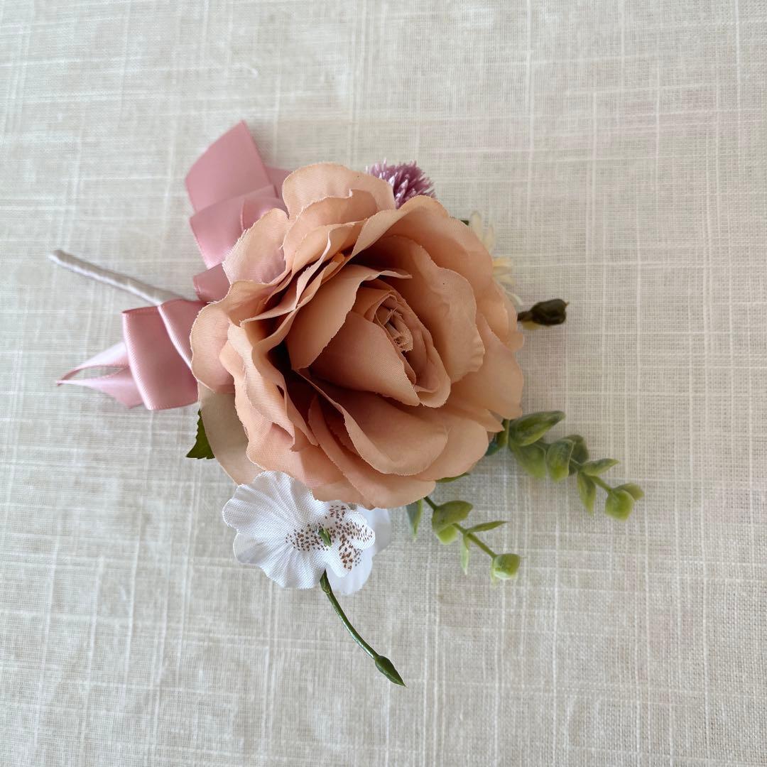 ウェディングブーケとブートニアのセット♡ローズブーケ♡ダリアブーケ♡前撮り♡挙式