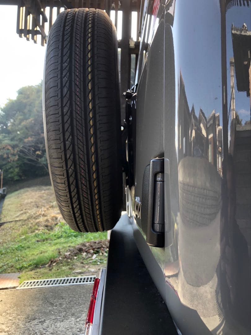 JB64 ジムニー　スペアタイヤ　表履き　　75mm上　移動　ブラケット