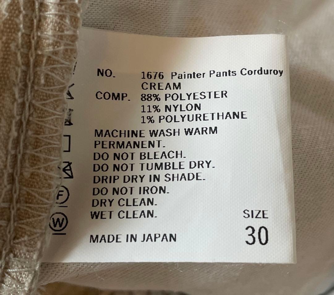 THE SHISHIKUI / Painter C コーデュロイ クリーム