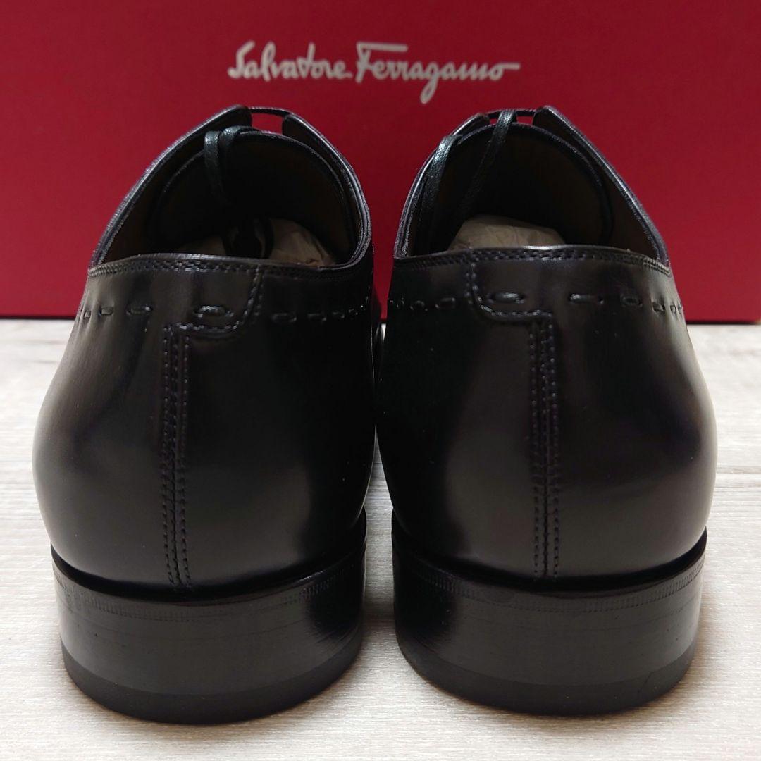 【サルヴァトーレフェラガモ】トラメッザ プレーントゥ ブラック US7未使用新品