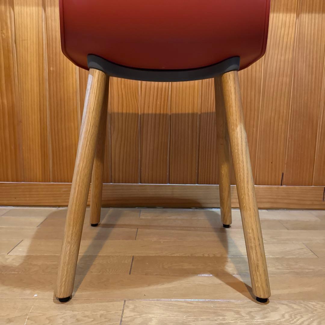 Vitra ヴィトラ HAL Wood チェア レッド　引取りお値引5,000円