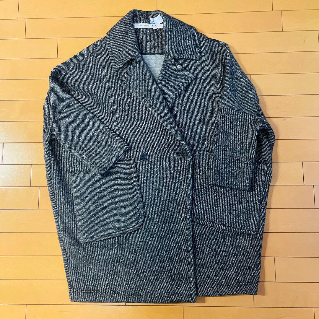 ★美品★ コグザビッグスーモーク エリザベス ペンタゴン コート グレー