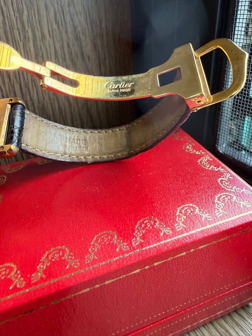 ★カルティエ　マストタンク　ブラック文字盤★レディース ヴィンテージ