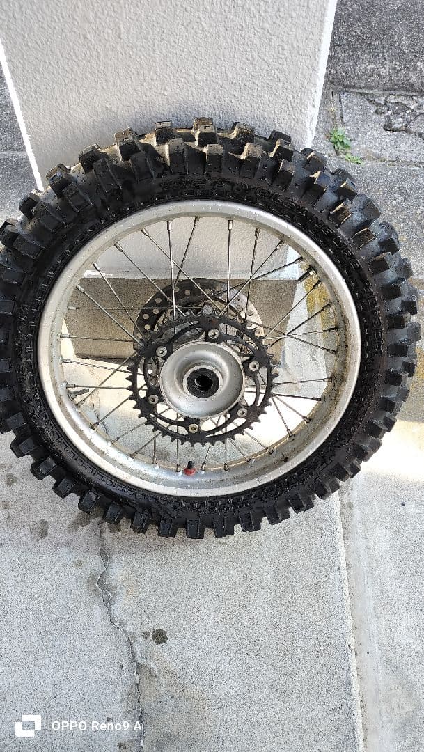 がっちゃん　XR250　md30後期　タイヤ、ホイール前後セット