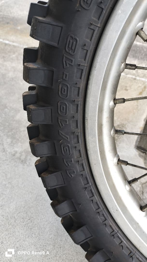 がっちゃん　XR250　md30後期　タイヤ、ホイール前後セット