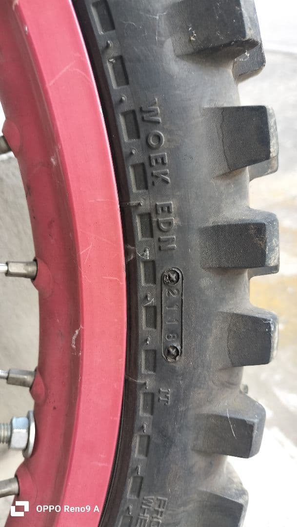 がっちゃん　XR250　md30後期　タイヤ、ホイール前後セット