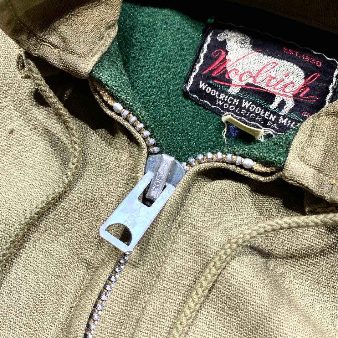 貴重60sビンテージWOOLRICHウールリッチダック地ワークジャケットL程古着