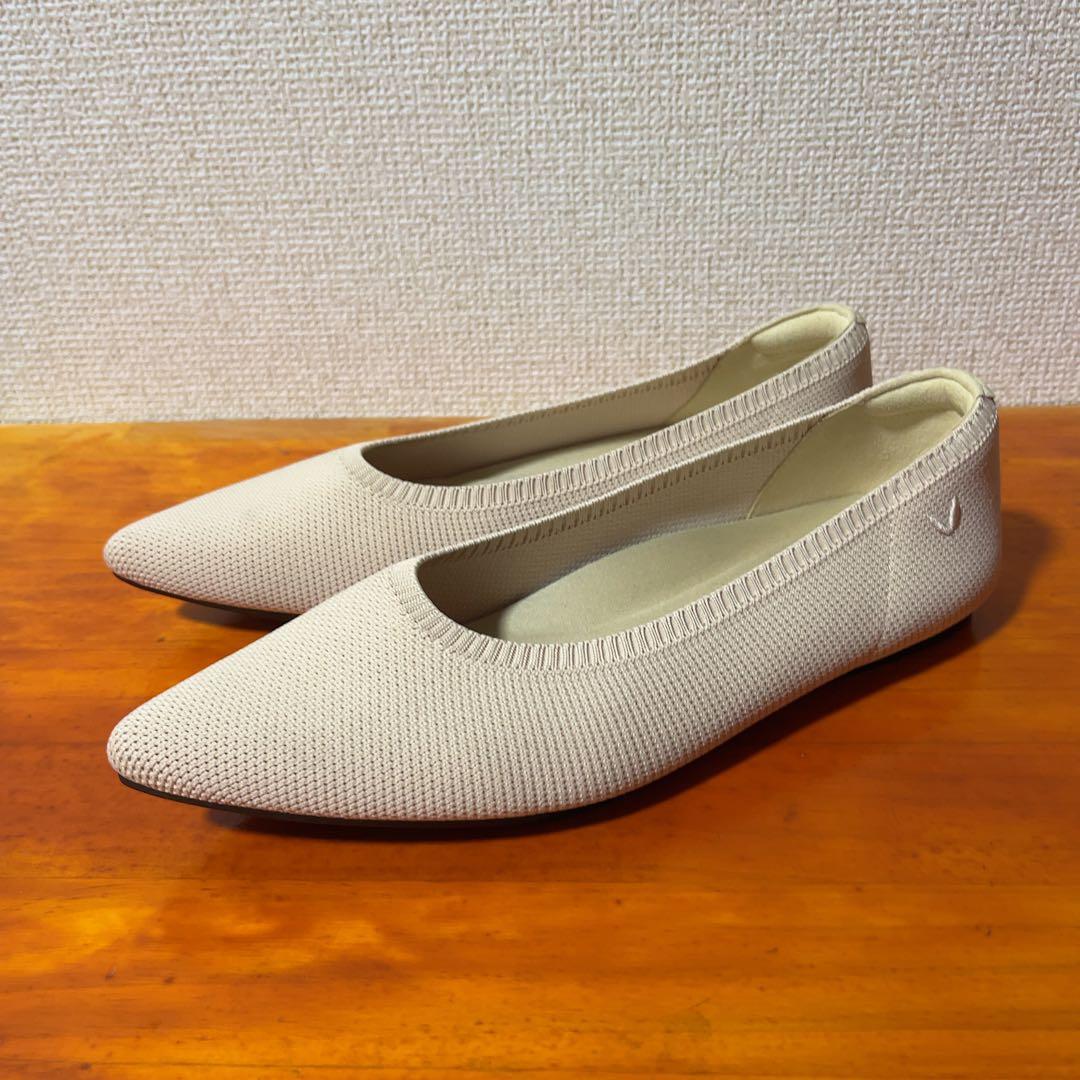 ❀1度のみ着用 ビバイア VIVAIA ニット フラットシューズ 24cm