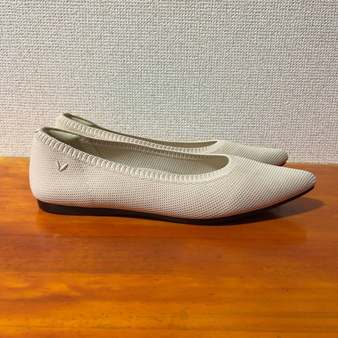 ❀1度のみ着用 ビバイア VIVAIA ニット フラットシューズ 24cm