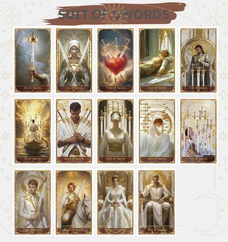 人気メーカー新作✨エレガントな美麗イラスト✨金色の車輪の守護者のタロットカード