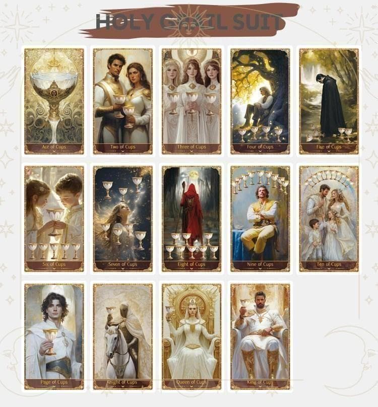 人気メーカー新作✨エレガントな美麗イラスト✨金色の車輪の守護者のタロットカード