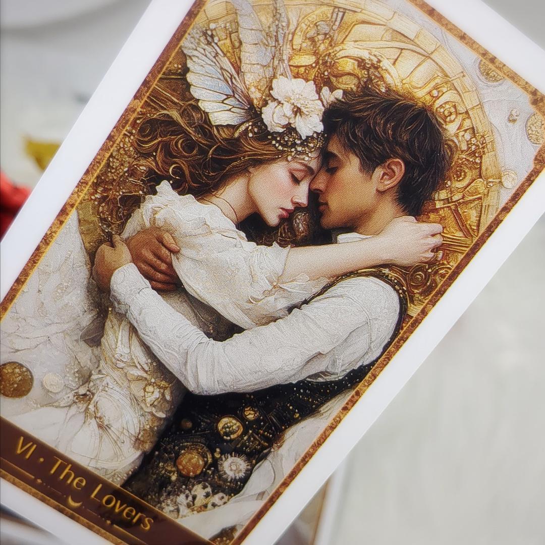 人気メーカー新作✨エレガントな美麗イラスト✨金色の車輪の守護者のタロットカード