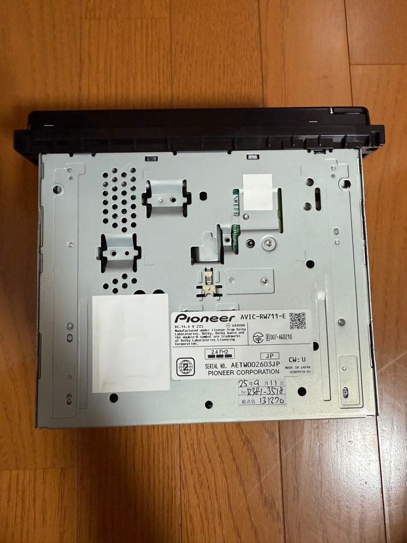 AVIC-RW711-E カーナビ　メーカー修理済みPioneer パイオニア