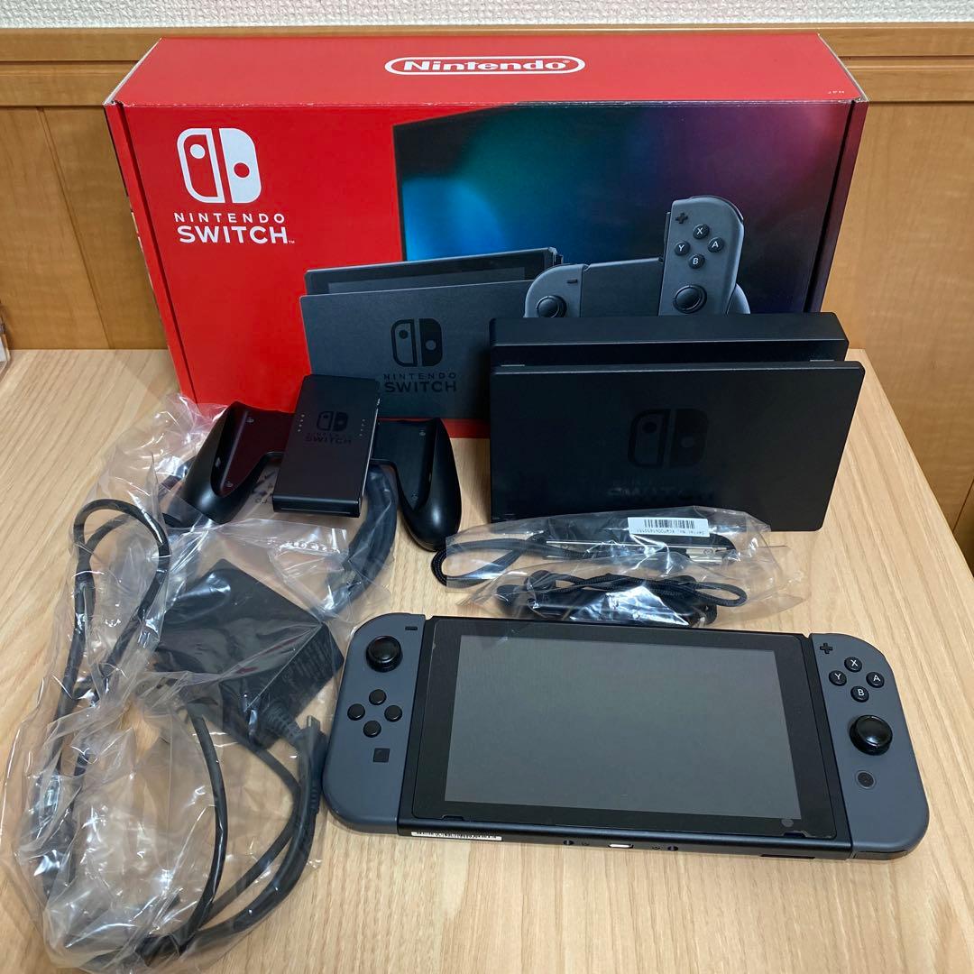 Nintendo Switch 本体 グレー　ケース付