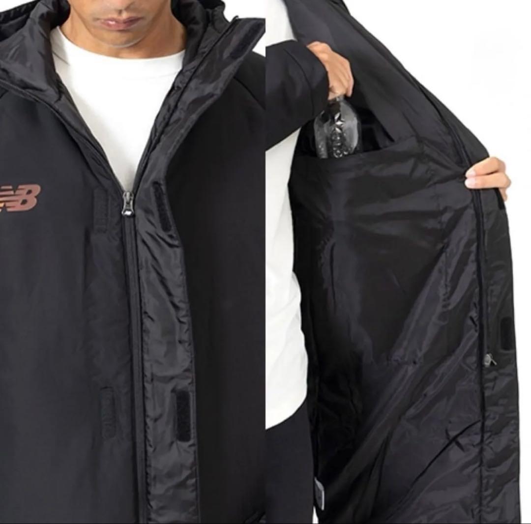 冬物セール 新品未使用タグ付　ニューバランス ベンチコート ブラック L