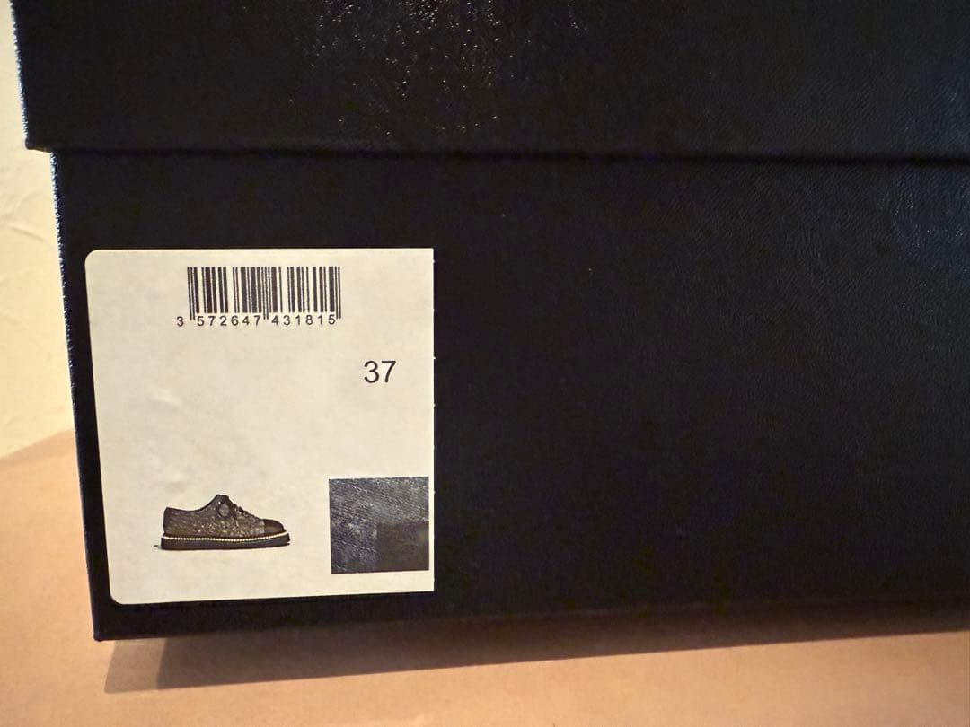 値下げ❣️CHANEL ネイビー パール装飾 スニーカー