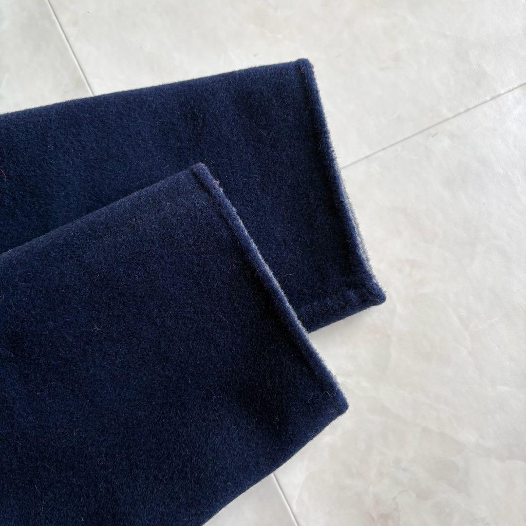 美品✨ nop de nod リバーシブルウールショートコート 紺×グレー M