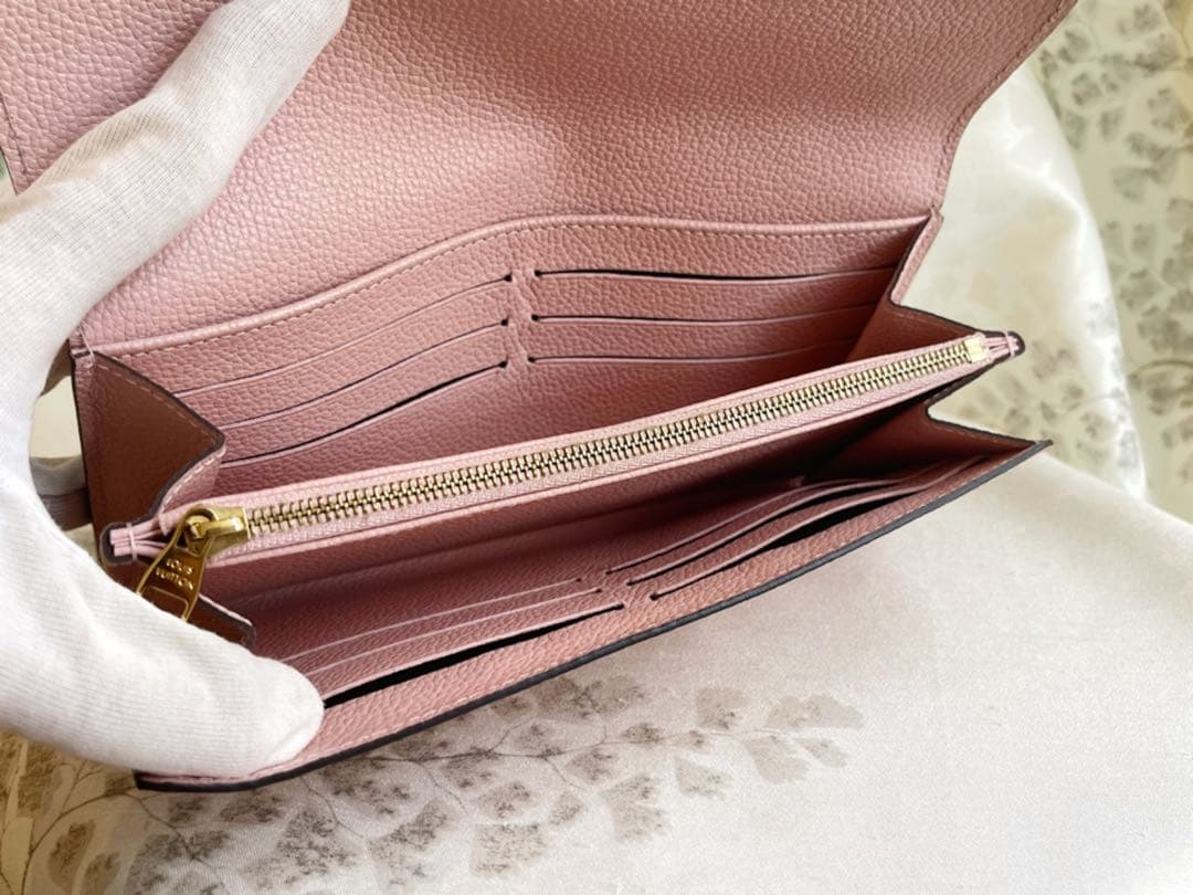 ルイヴィトン 長財布 モノグラムアンプラント ポルトフォイユ・サラ