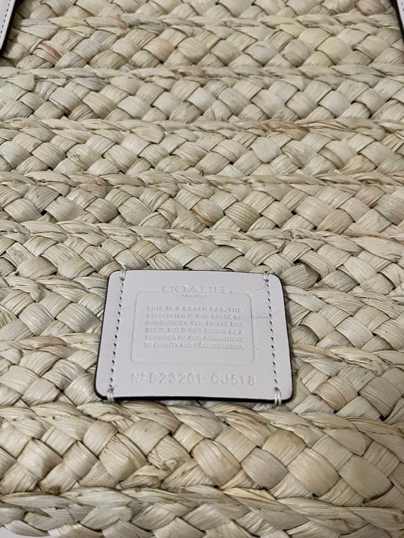 coach かごバッグ ラージストロートート