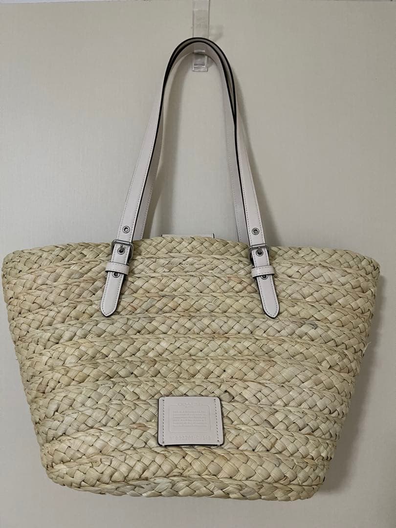 coach かごバッグ ラージストロートート