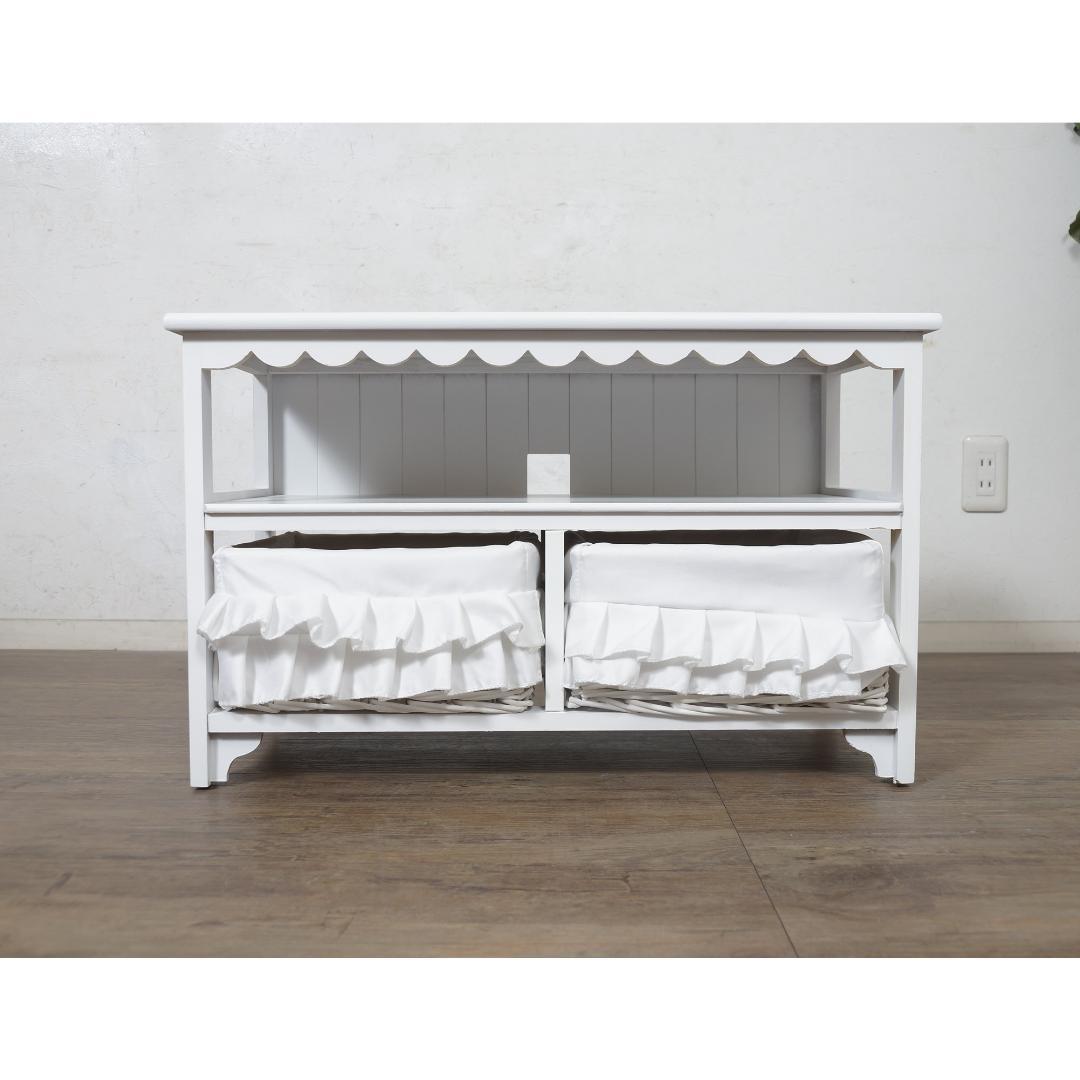 【新品・未使用】　　テレビボード　テレビ台　幅　70　バスケット２個　完成品