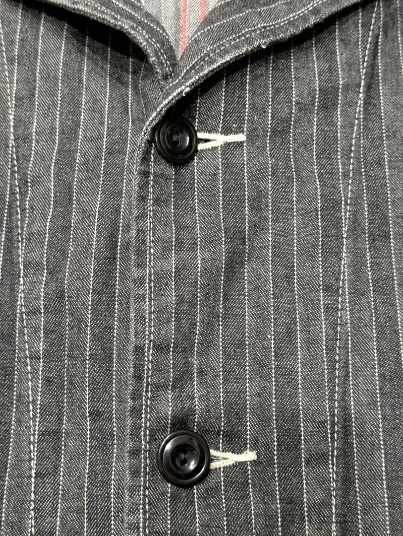 売り尽くし　最終値下げ　希少　SUGAR CANE ストライプカバーオール 40