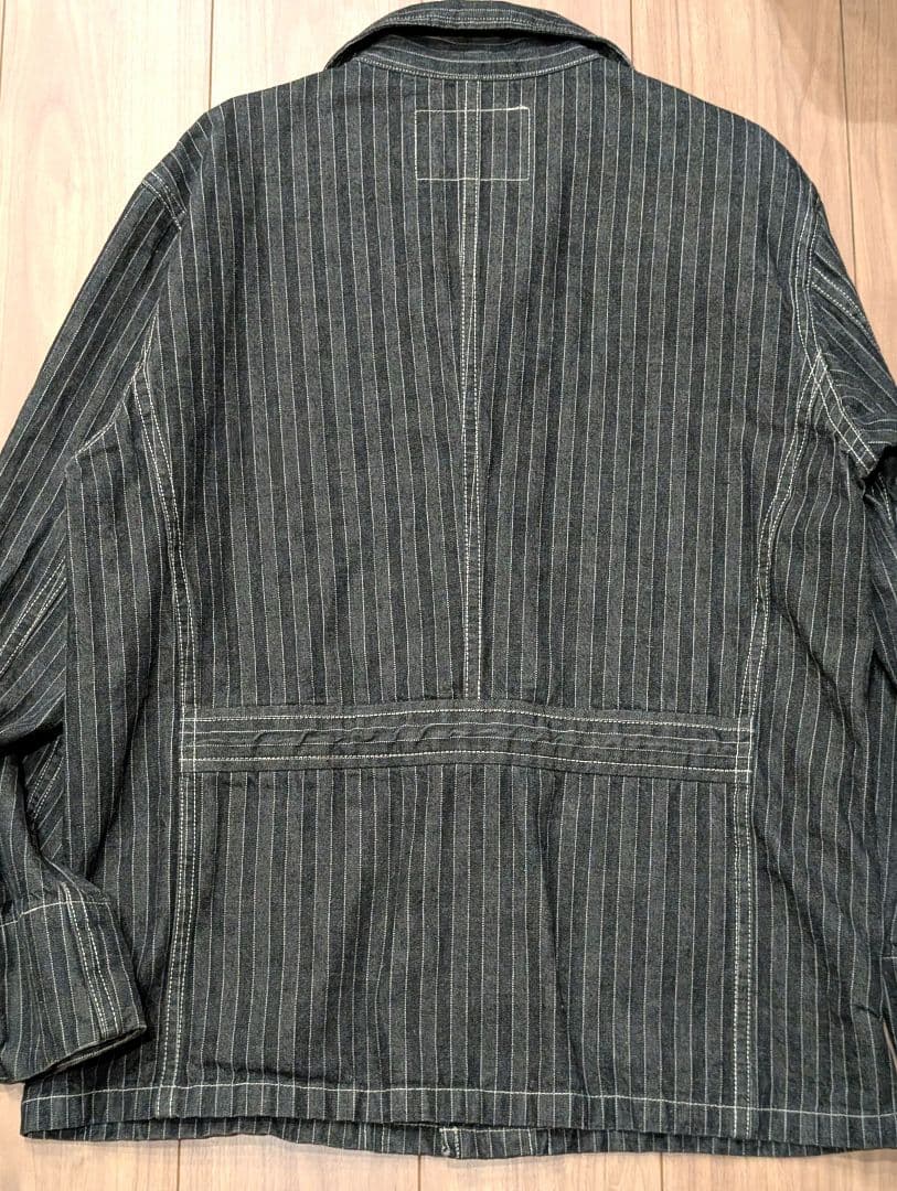 売り尽くし　最終値下げ　希少　SUGAR CANE ストライプカバーオール 40