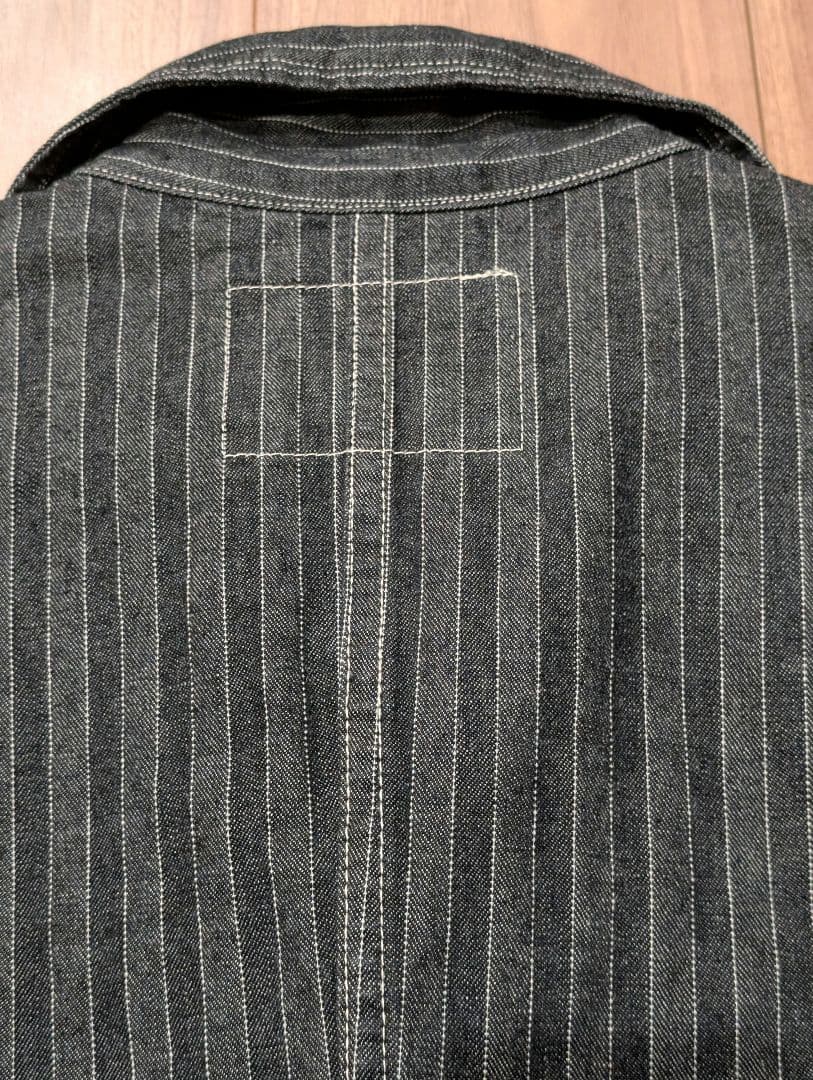 売り尽くし　最終値下げ　希少　SUGAR CANE ストライプカバーオール 40