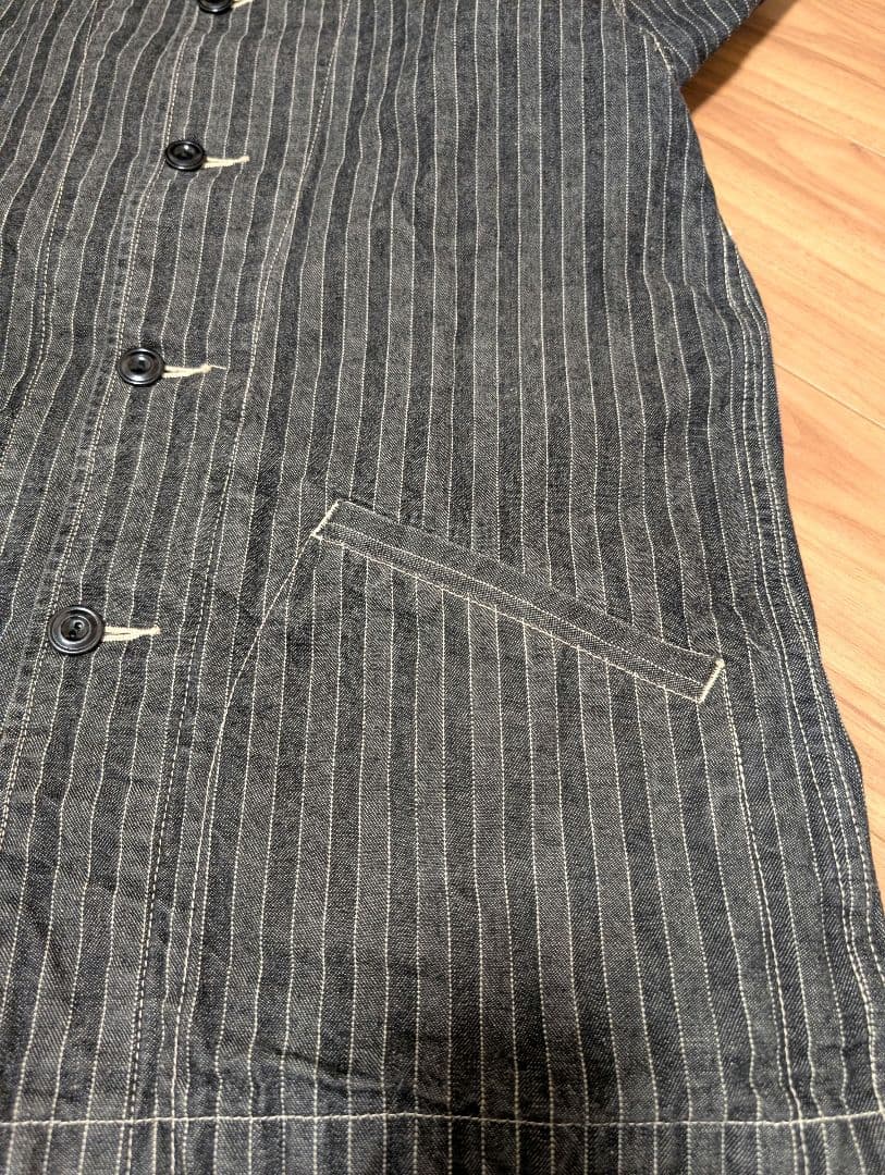 売り尽くし　最終値下げ　希少　SUGAR CANE ストライプカバーオール 40