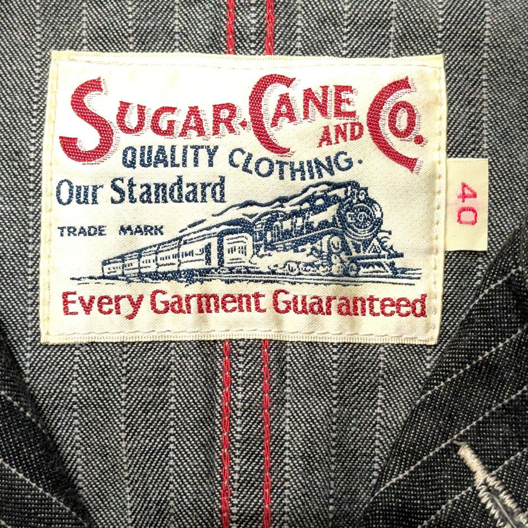 売り尽くし　最終値下げ　希少　SUGAR CANE ストライプカバーオール 40