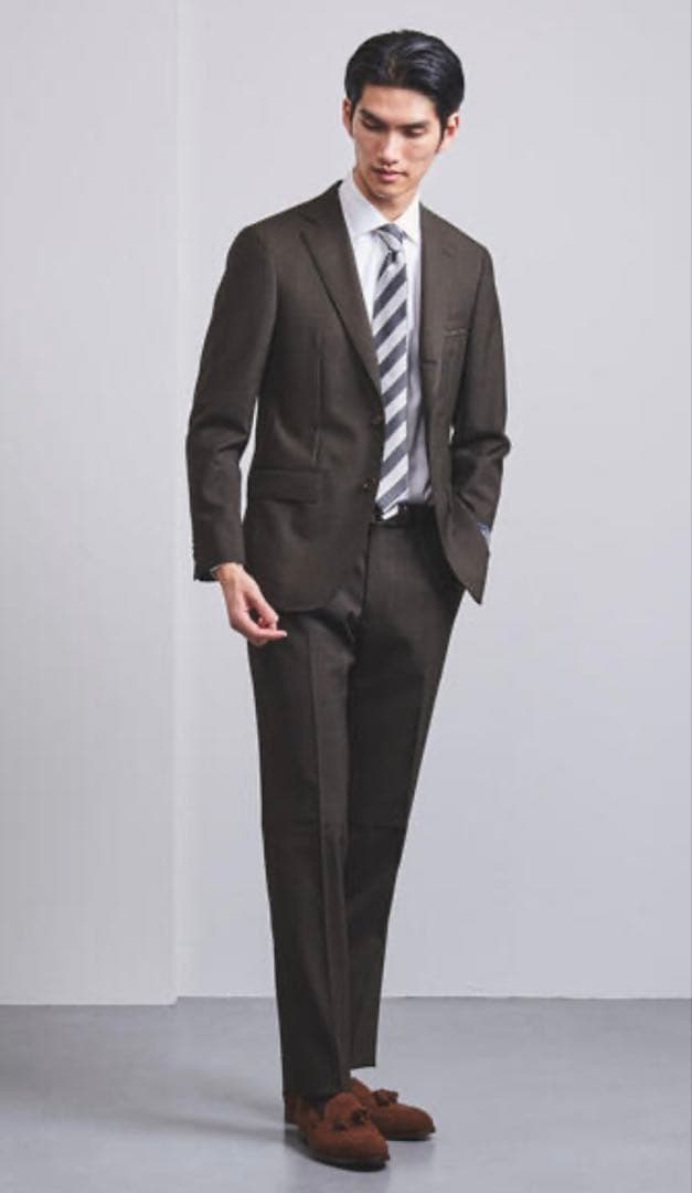 【12/25値下】 ユナイテッドアローズ ブラウン スーツ セットアップ 44