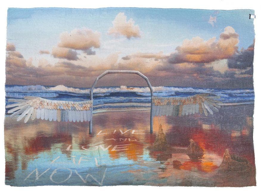 ファリエロ サルティ　Faliero Sarti　ストール　海と生命と愛