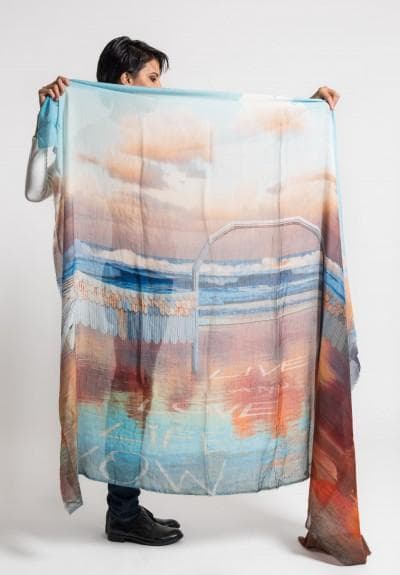 ファリエロ サルティ　Faliero Sarti　ストール　海と生命と愛